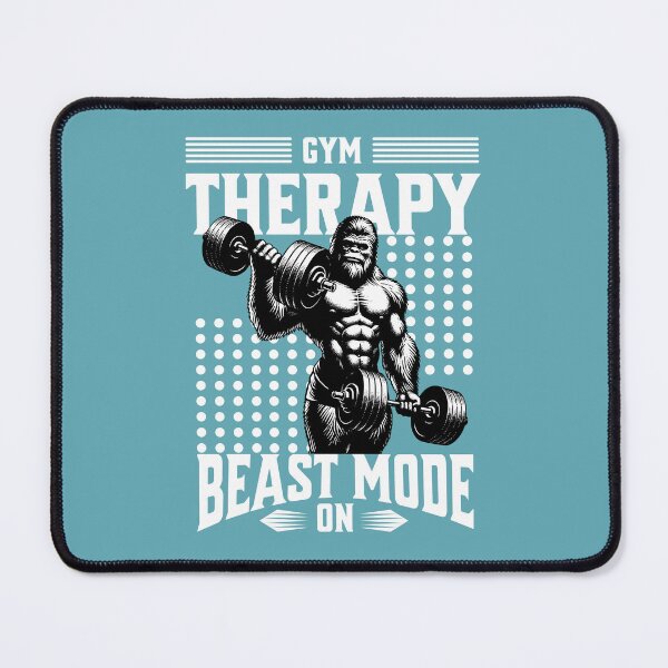 Item preview, Gym Therapy - Beast Mode On Sasquatch Bodybuilding designed and sold by Abaseen.