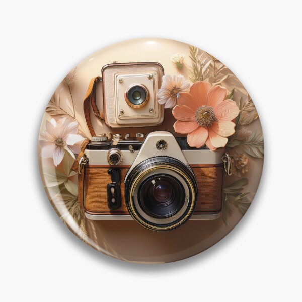 Item preview, Bloom & Capture – Vintage Camera Floral Art designed and sold by Becky-Poppins.