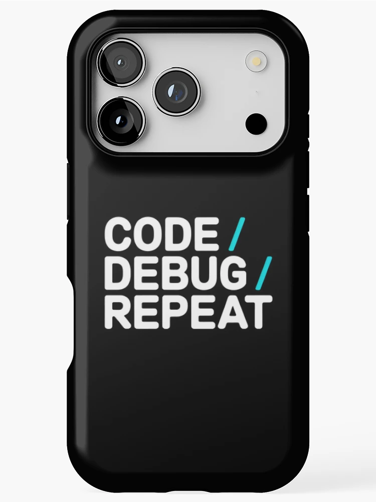 Thumbnail 1 of 4, iPhone Case, Code Debug Repeat Cycle designed and sold by SplashTastic.