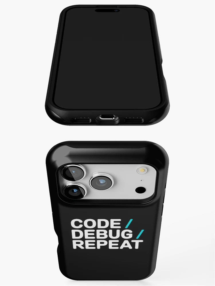 Thumbnail 3 of 4, iPhone Case, Code Debug Repeat Cycle designed and sold by SplashTastic.