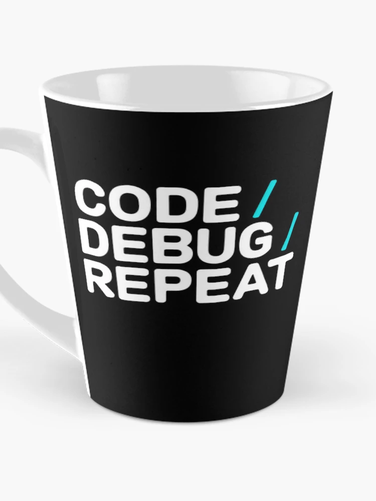 Thumbnail 3 of 4, Coffee Mug, Code Debug Repeat Cycle designed and sold by SplashTastic.