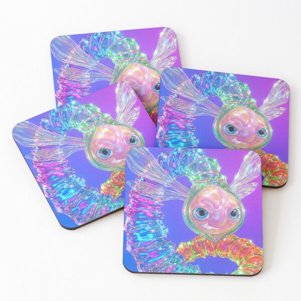 Item preview, Iridescent Rainbow Worm Creature with Wings designed and sold by maboroshilab.