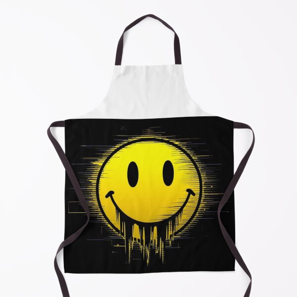 Aperçu de l'œuvre Visage souriant glitch – Art souriant cyberpunk sombre créée et vendue par Rafcioo.