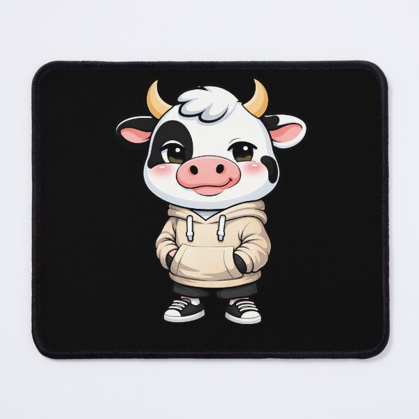 Item preview, Cool Kawaii Street Cow – Cute Chibi Cow Cartoon | Minimal Lifestyle Design designed and sold by ColorSplash123.