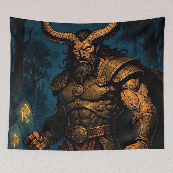 Item preview, Horned god | Comics stylCartoone -  designed and sold by ComicsFactory.