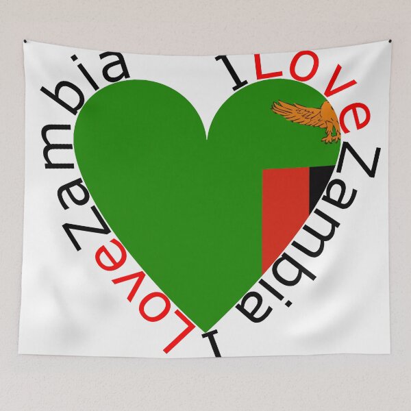 Item preview, I Love Zambia  Heart designed and sold by TheIconSmith.