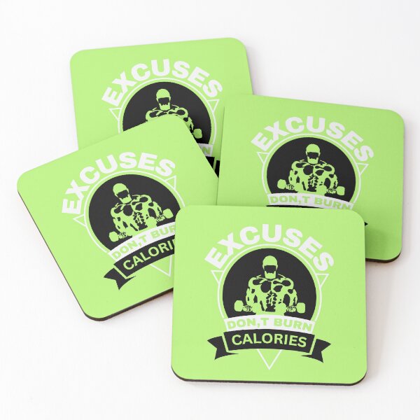 Item preview, Excuses Don't Burn Calories - Bold Bodybuilder Fitness Motivation designed and sold by Abaseen.