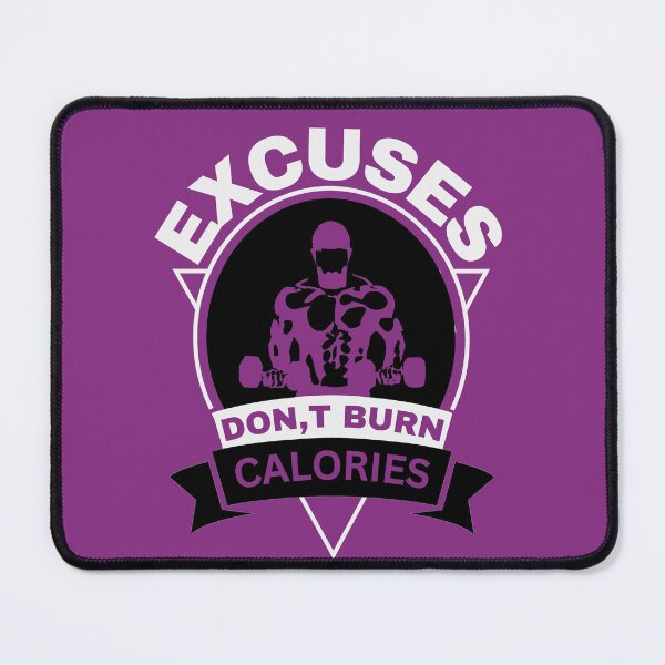Item preview, Excuses Don't Burn Calories - Bold Bodybuilder Fitness Motivation designed and sold by Abaseen.