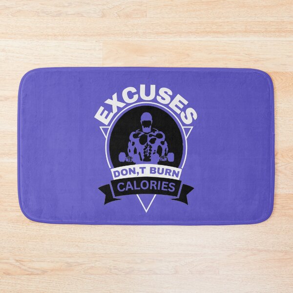 Item preview, Excuses Don't Burn Calories - Bold Bodybuilder Fitness Motivation designed and sold by Abaseen.