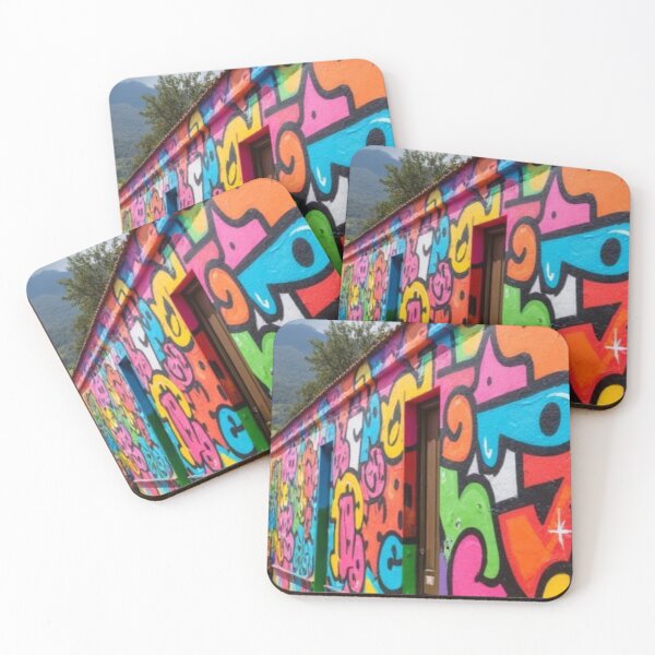 Item preview, Bogotá Pulse: Vibrant Street Mural of La Candelaria Style designed and sold by El-Idioma-Bros.