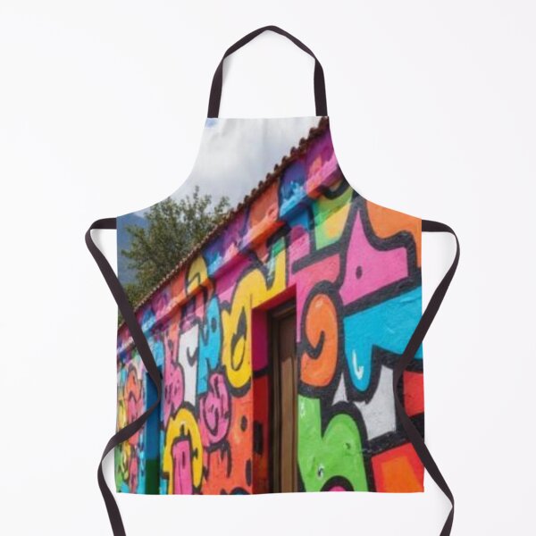 Item preview, Bogotá Pulse: Vibrant Street Mural of La Candelaria Style designed and sold by El-Idioma-Bros.