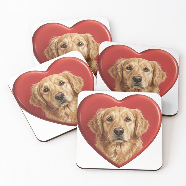 Item preview, Valentines Pets in Hearts Golden Retriever designed and sold by KC's.
