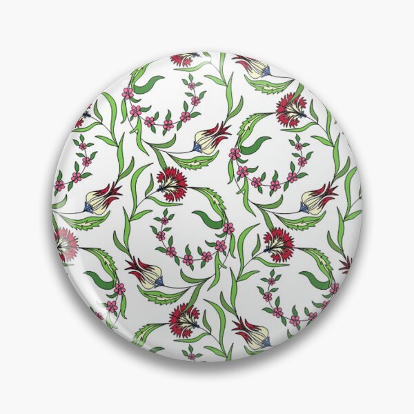 Item preview, The Path - Traditional Ottoman Floral Pattern with Tulips and Carnations designed and sold by BFoStudio.