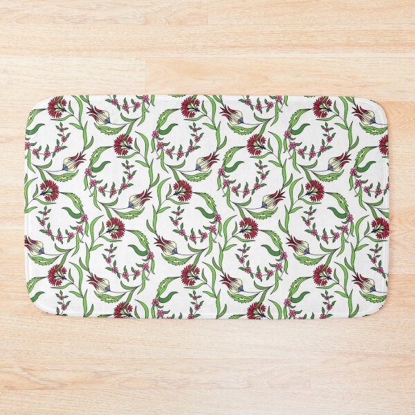Item preview, The Path - Traditional Ottoman Floral Pattern with Tulips and Carnations designed and sold by BFoStudio.