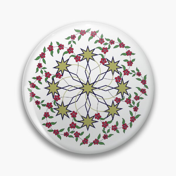 Item preview, The Cycle - Traditional Anatolian Star and Floral Pattern designed and sold by BFoStudio.
