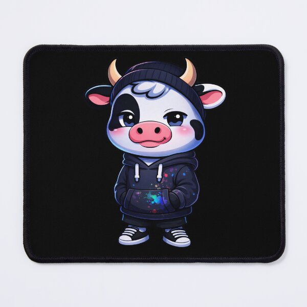Item preview, Night City Cow – Cute Kawaii Cow Cartoon | Chill Aesthetic Design designed and sold by ColorSplash123.