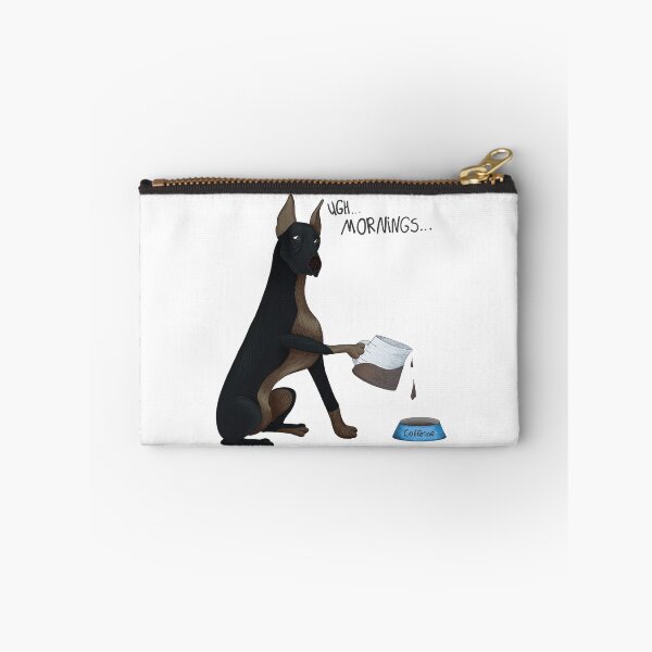 Item preview, Ugh mornings - doberman drinking coffee designed and sold by Basiinaa.