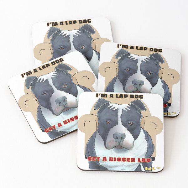 Item preview, Pitbull I'm A Lap Dog Get a Bigger Lap Dog Lover designed and sold by Arty-Coop.
