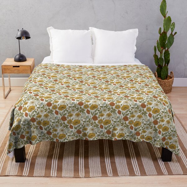 Item preview, Retro Garden Flowers Multi color designed and sold by medadesign.