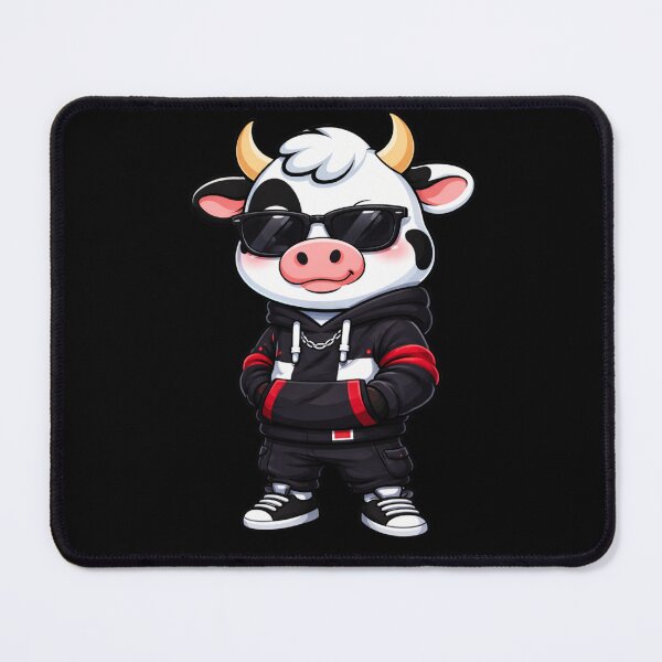 Item preview, Street Style Cow – Cool Chibi Cow Cartoon | Kawaii Fashion Influencer Design designed and sold by ColorSplash123.