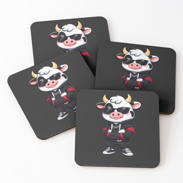 Item preview, Street Style Cow – Cool Chibi Cow Cartoon | Kawaii Fashion Influencer Design designed and sold by ColorSplash123.