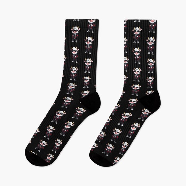 Artikelvorschau, Streetstyle-Kuh – Coole Chibi-Kuh-Cartoon-Version | Kawaii-Mode-Influencer-Design entworfen und verkauft von ColorSplash123.