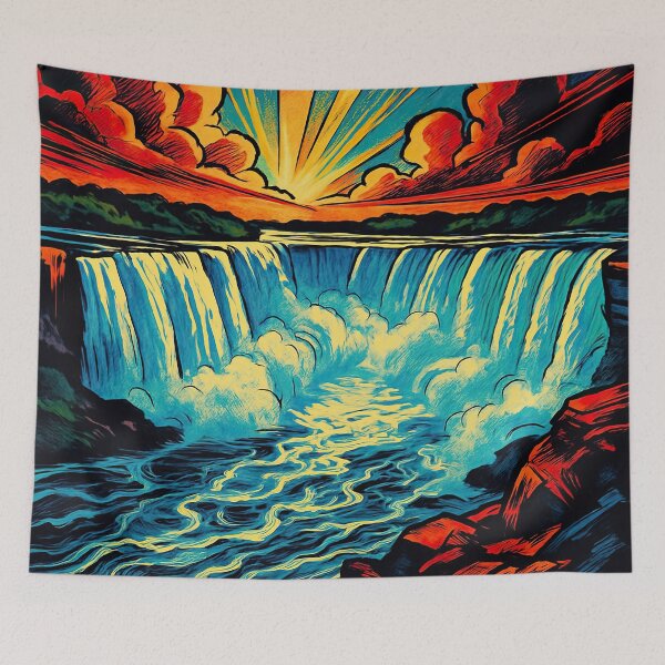 Item preview, Horseshoe Falls, Canada | Comics stylCartoone -  designed and sold by ComicsFactory.