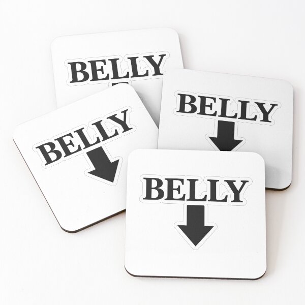 Item preview, Belly Pointing Arrow – Funny Body Humor Typography Design designed and sold by Timeless Junction.