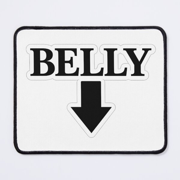 Item preview, Belly Pointing Arrow – Funny Body Humor Typography Design designed and sold by Timeless Junction.
