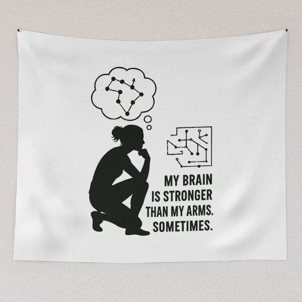 Item preview, Bouldering is like chess – mind beats strength designed and sold by Pineapple-Tree.