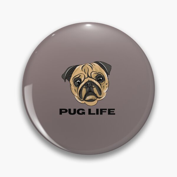 Item preview, Pug Life Cute Pug Face Design designed and sold by LUV PAWSIA.