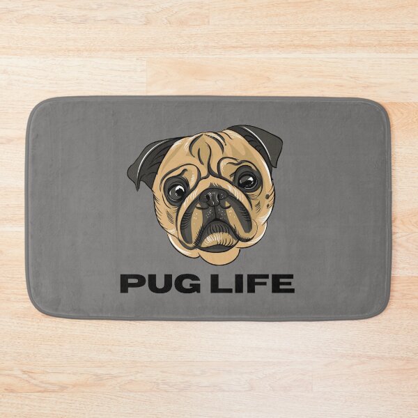 Item preview, Pug Life Cute Pug Face Design designed and sold by LUV PAWSIA.