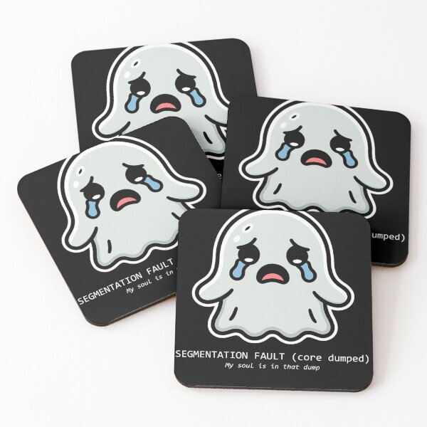 Item preview, Segmentation Fault Core Dumped - Sad Developer Ghost designed and sold by TheRichGallery.