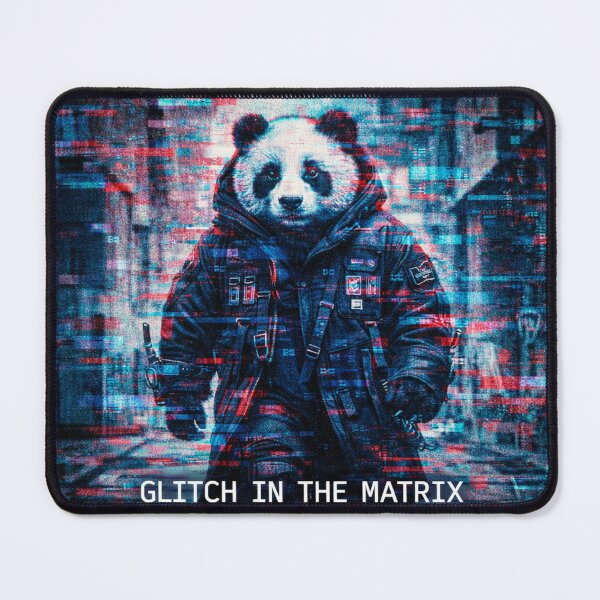 Item preview, Glitch in the Matrix Cyberpunk Panda – Futuristic Hacker Dystopian Art designed and sold by snaperos.