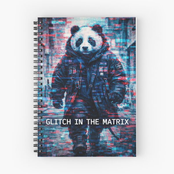 Item preview, Glitch in the Matrix Cyberpunk Panda – Futuristic Hacker Dystopian Art designed and sold by snaperos.