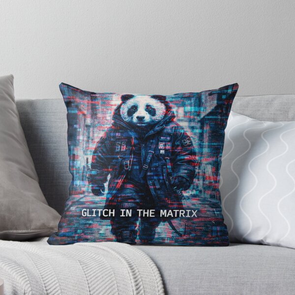 Item preview, Glitch in the Matrix Cyberpunk Panda – Futuristic Hacker Dystopian Art designed and sold by snaperos.