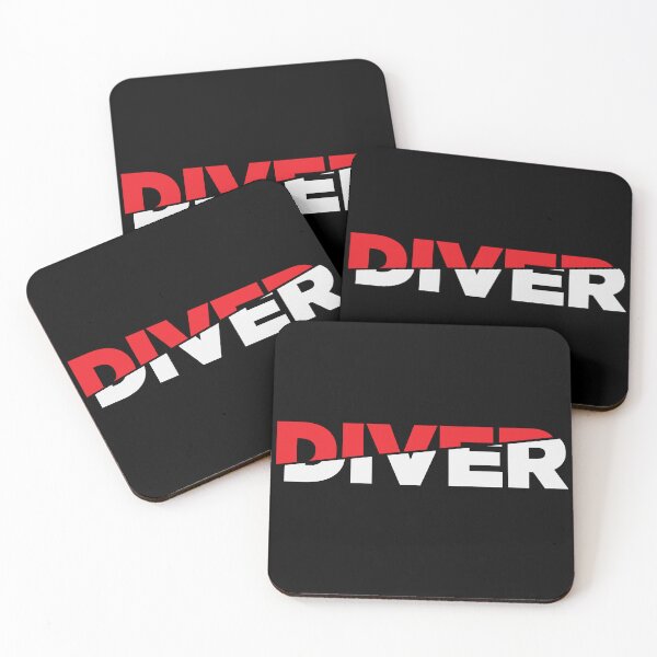 Item preview, Slashed DIVER Typography | Freediving, Scuba & Spearfishing designed and sold by cotros.