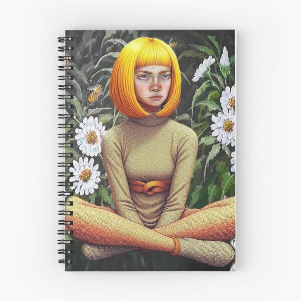 Item preview, A young girl surrounded by flowers and bees designed and sold by alexgeiart.