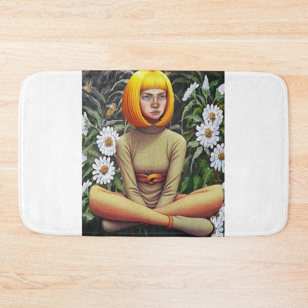 Item preview, A young girl surrounded by flowers and bees designed and sold by alexgeiart.