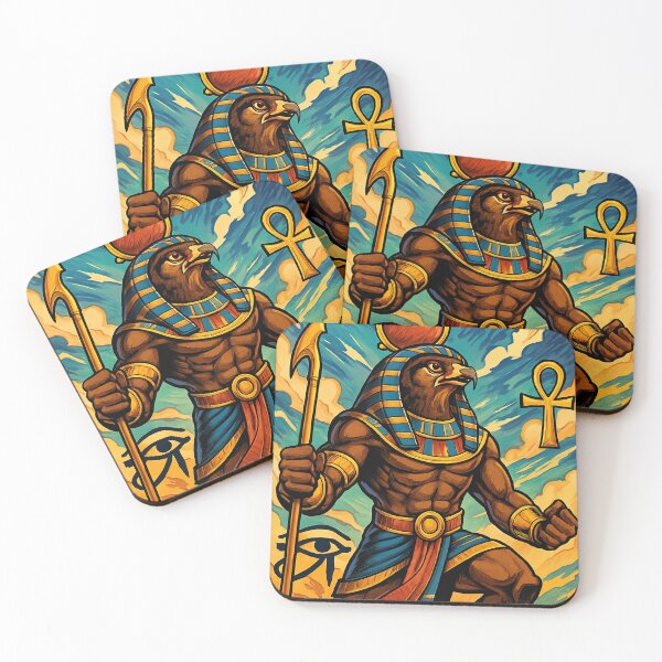 Item preview, Horus, Egyptian falcon-headed god of the sky | Comics stylCartoone -  designed and sold by ComicsFactory.