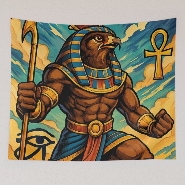 Item preview, Horus, Egyptian falcon-headed god of the sky | Comics stylCartoone -  designed and sold by ComicsFactory.
