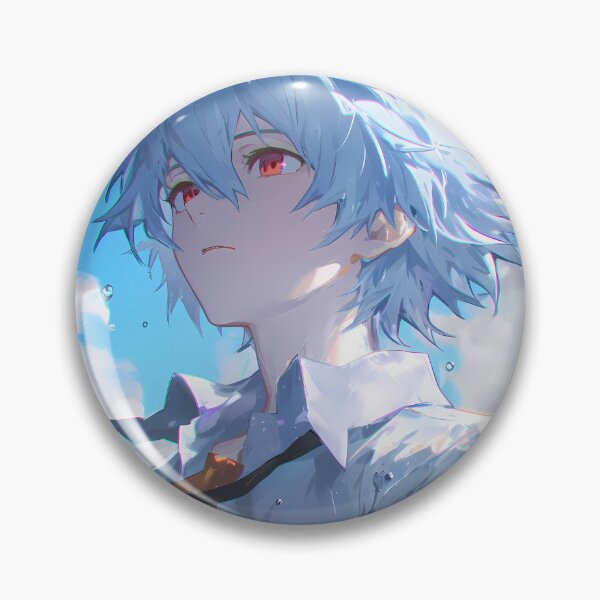 Item preview, Kaworu Nagisa Evangelion Halo Sky Dreamy Anime Boy Portrait designed and sold by mildaclairmo.