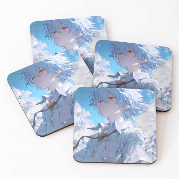 Item preview, Kaworu Nagisa Evangelion Halo Sky Dreamy Anime Boy Portrait designed and sold by mildaclairmo.