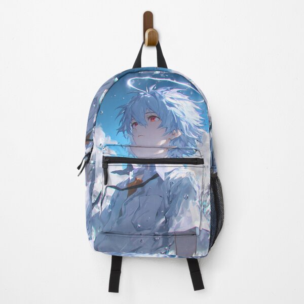 Item preview, Kaworu Nagisa Evangelion Halo Sky Dreamy Anime Boy Portrait designed and sold by mildaclairmo.