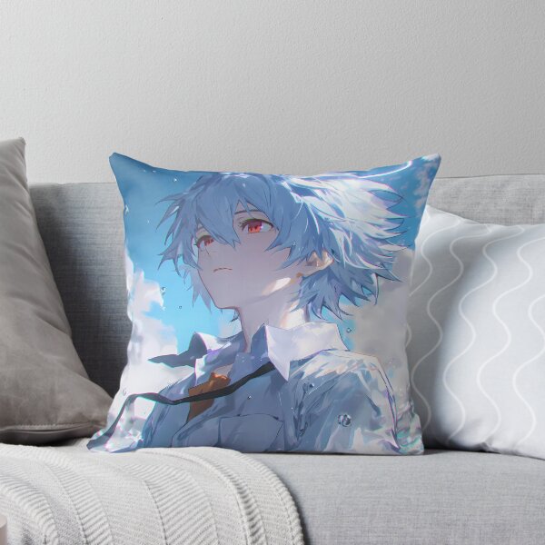 Item preview, Kaworu Nagisa Evangelion Halo Sky Dreamy Anime Boy Portrait designed and sold by mildaclairmo.