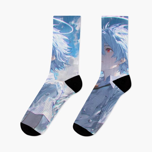 Item preview, Kaworu Nagisa Evangelion Halo Sky Dreamy Anime Boy Portrait designed and sold by mildaclairmo.