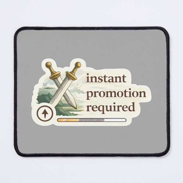 Item preview, Instant Promotion Required Gamer Meme designed and sold by Retr0Tshirts.
