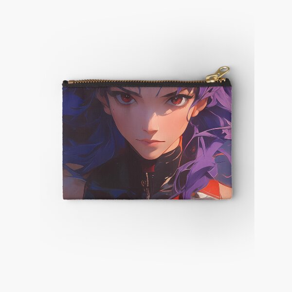 Item preview, Misato Katsuragi Evangelion Intense Purple Hair Sci Fi Portrait designed and sold by mildaclairmo.
