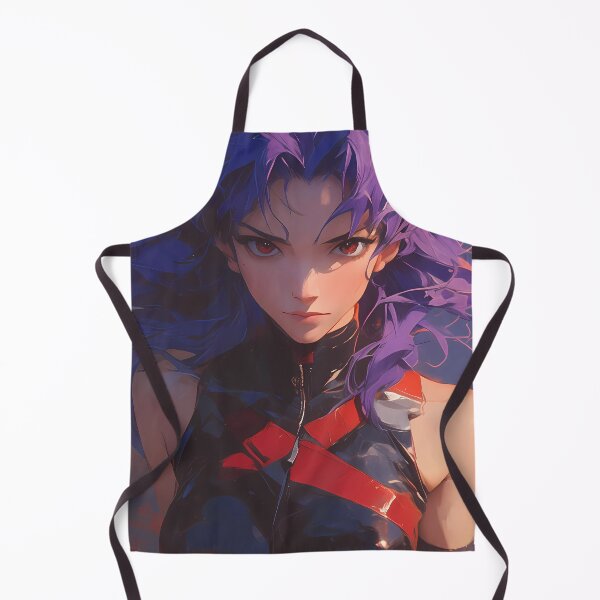 Item preview, Misato Katsuragi Evangelion Intense Purple Hair Sci Fi Portrait designed and sold by mildaclairmo.