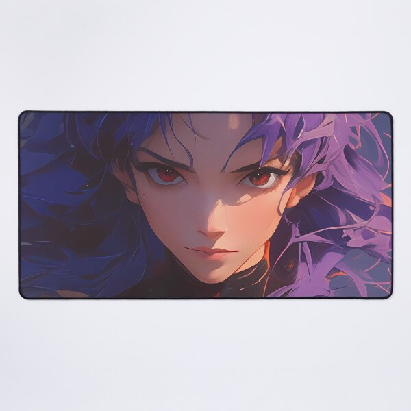 Item preview, Misato Katsuragi Evangelion Intense Purple Hair Sci Fi Portrait designed and sold by mildaclairmo.